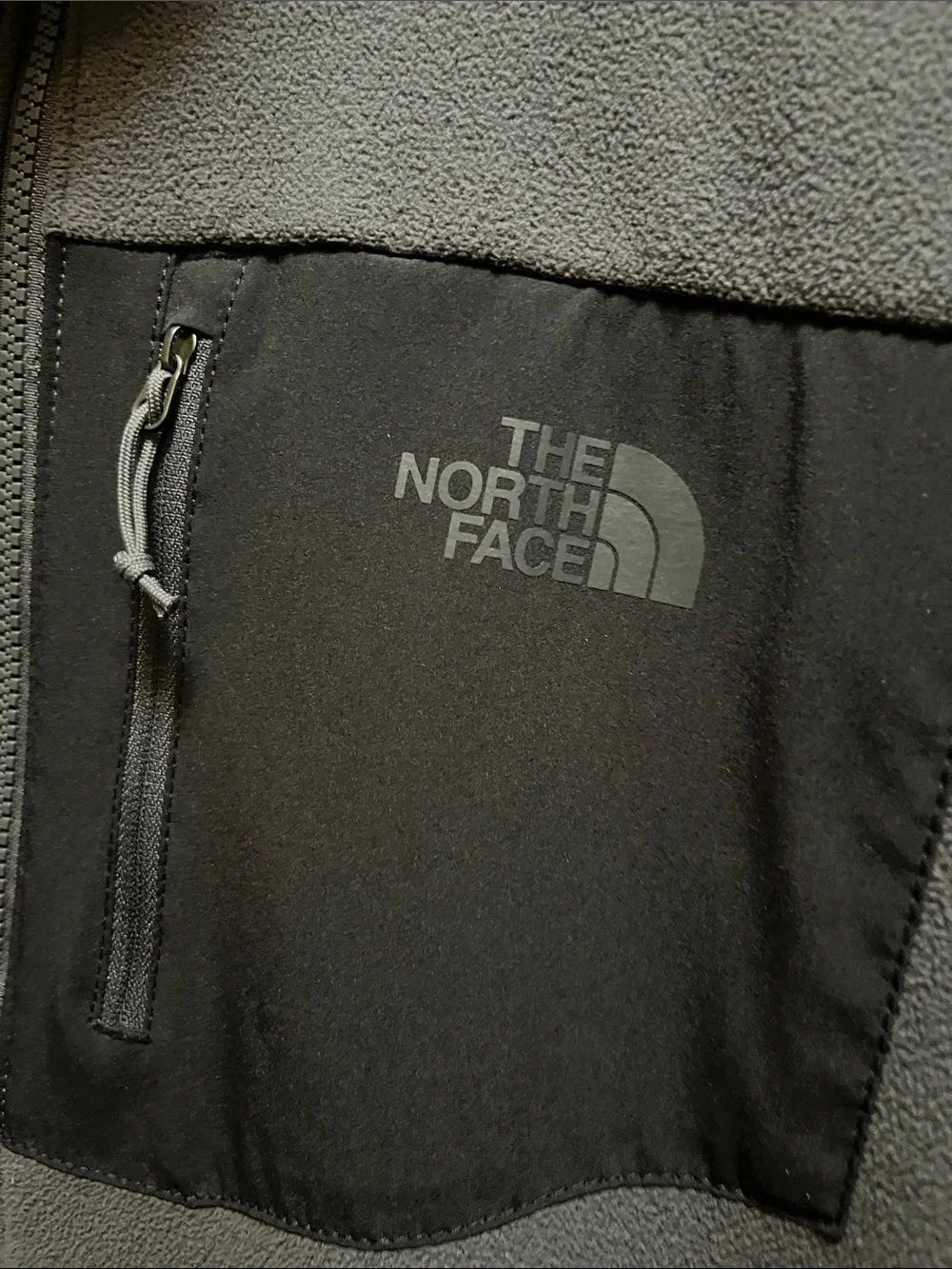 The North Face Men's Dark Gray Full-Zip Fleece Lined Jacket Sz Large